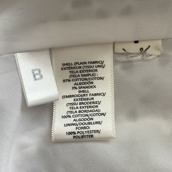 Ann Taylor Petite White Embroidered Sleeveless Dress - Picture 9 of 9